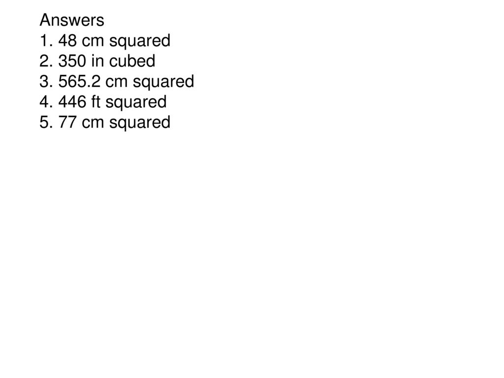Pop Quiz Surface Area Of A Rectangular Prism SA 2LW 2WH 2LH Ppt area-square-conversion-how-to-convert-metres-squared-to-centimetres