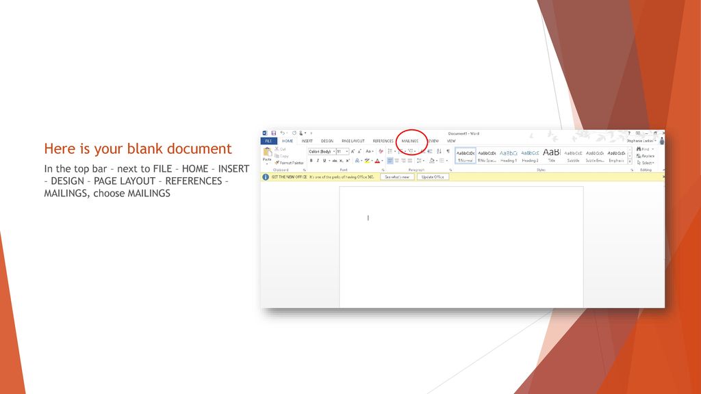 Printing return address labels ppt download