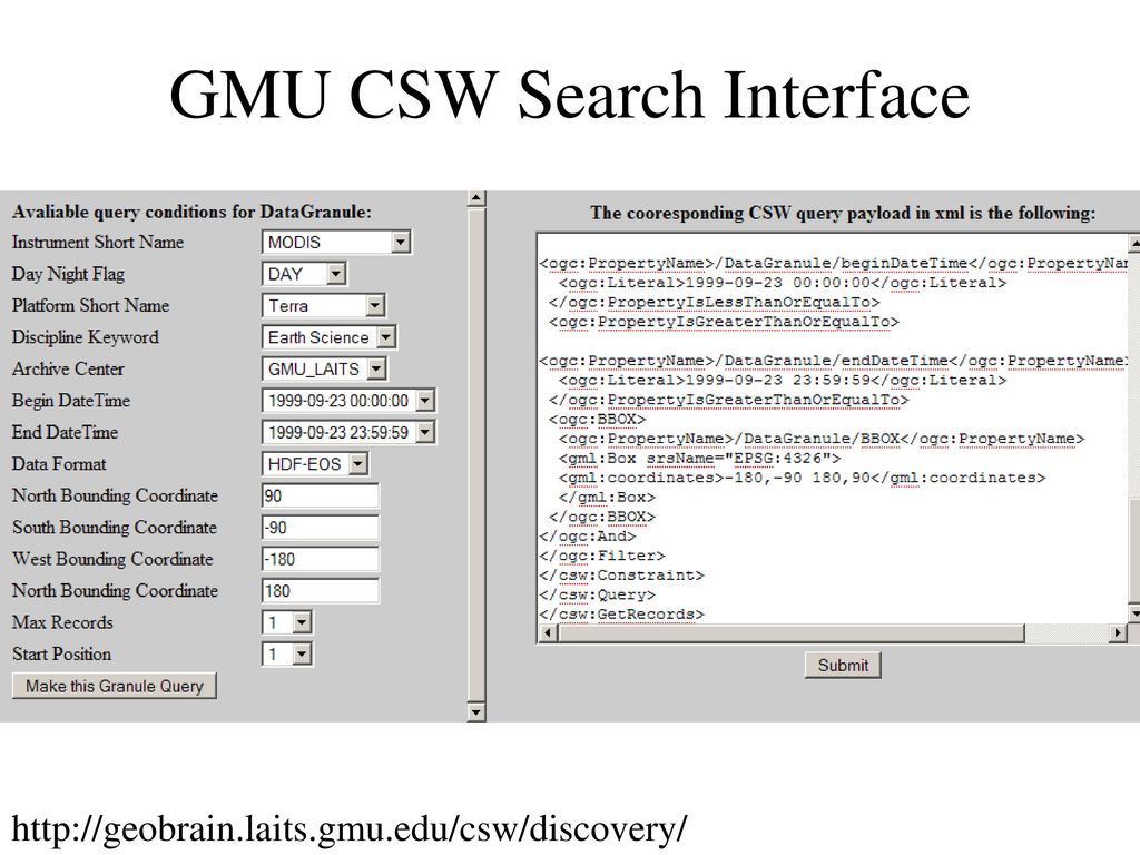 GMU CSW Search Interface