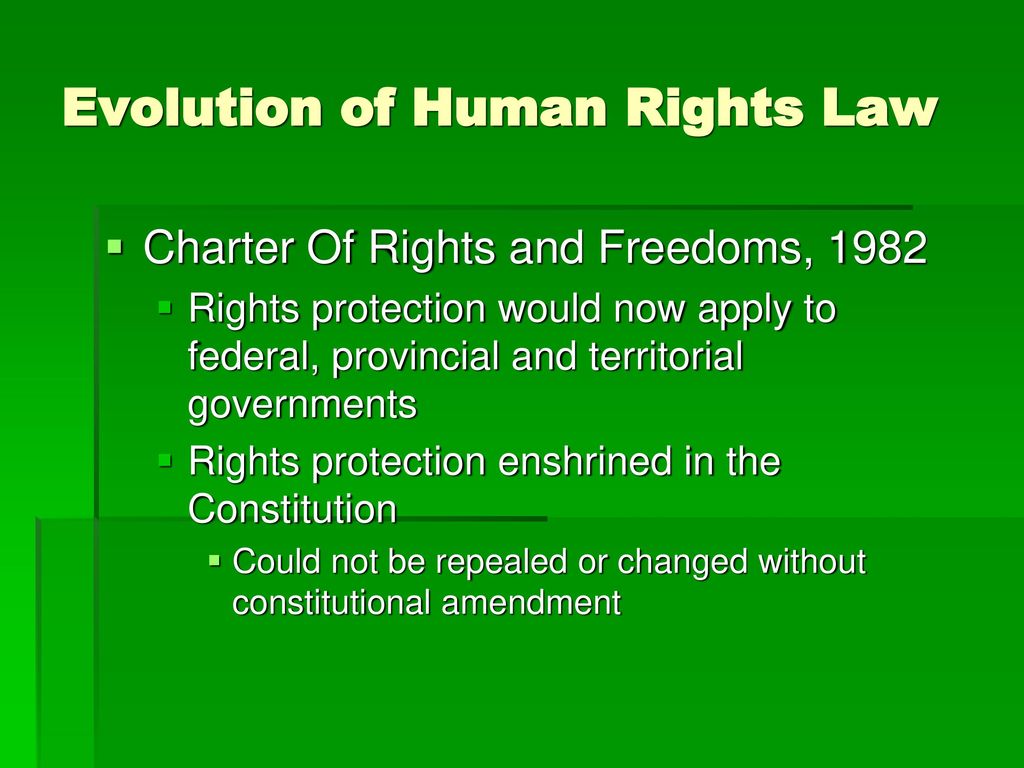 EVOLUTION OF HUMAN RIGHTS LEGISLATION - ppt download