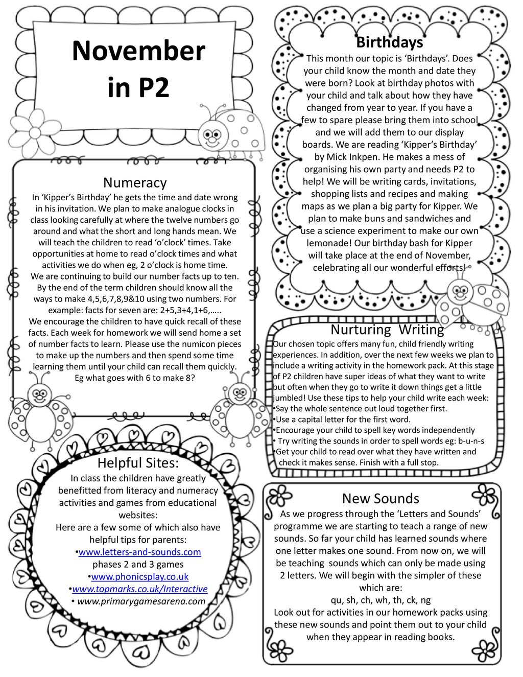 November in p2 birthdays numeracy nurturing writing helpful sites