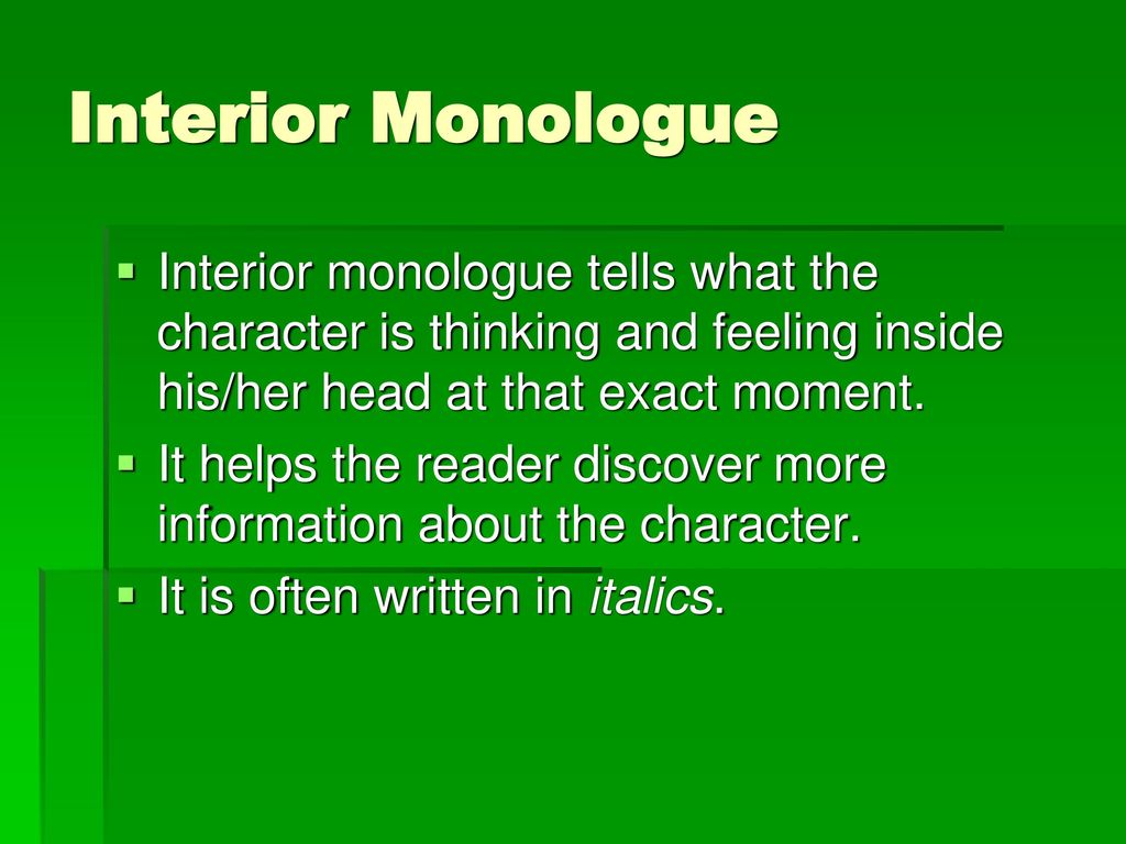 Aggregate 119+ interior monologue definition tnbvietnam.edu.vn