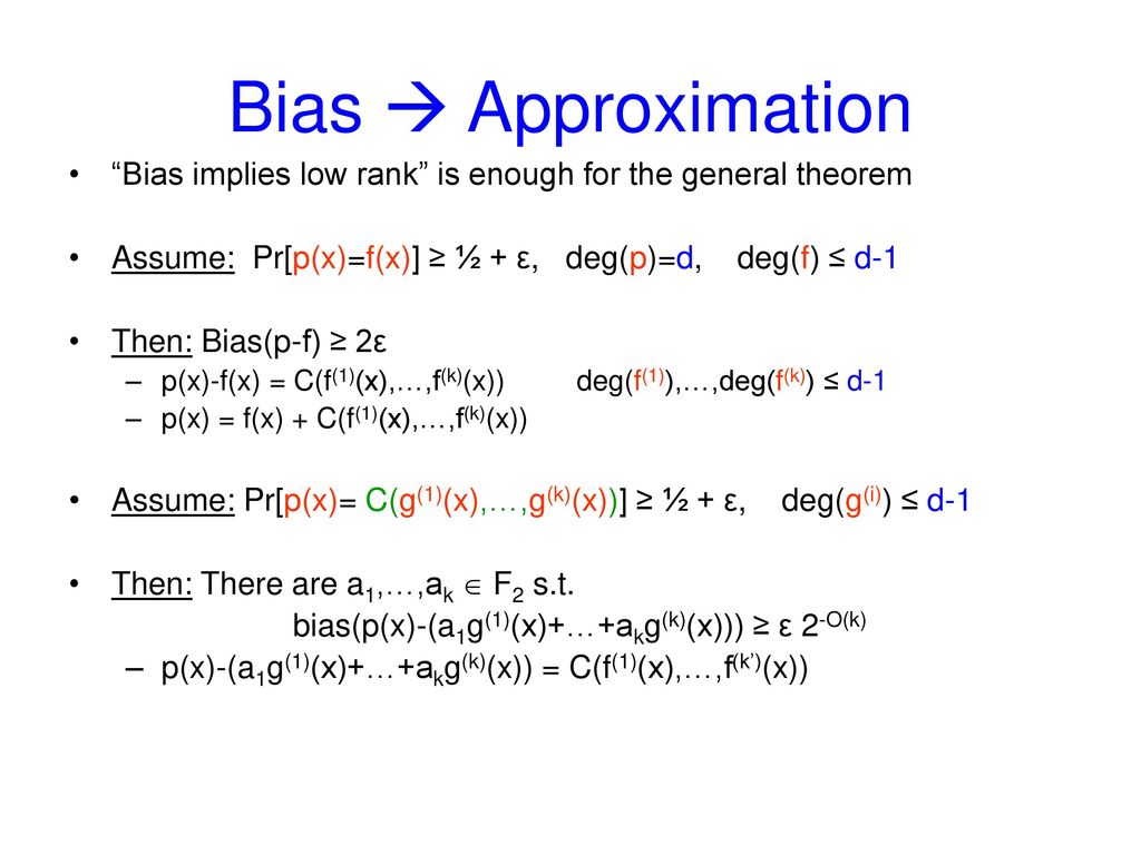 Worst Case To Average Case Reductions For Polynomials Ppt Download