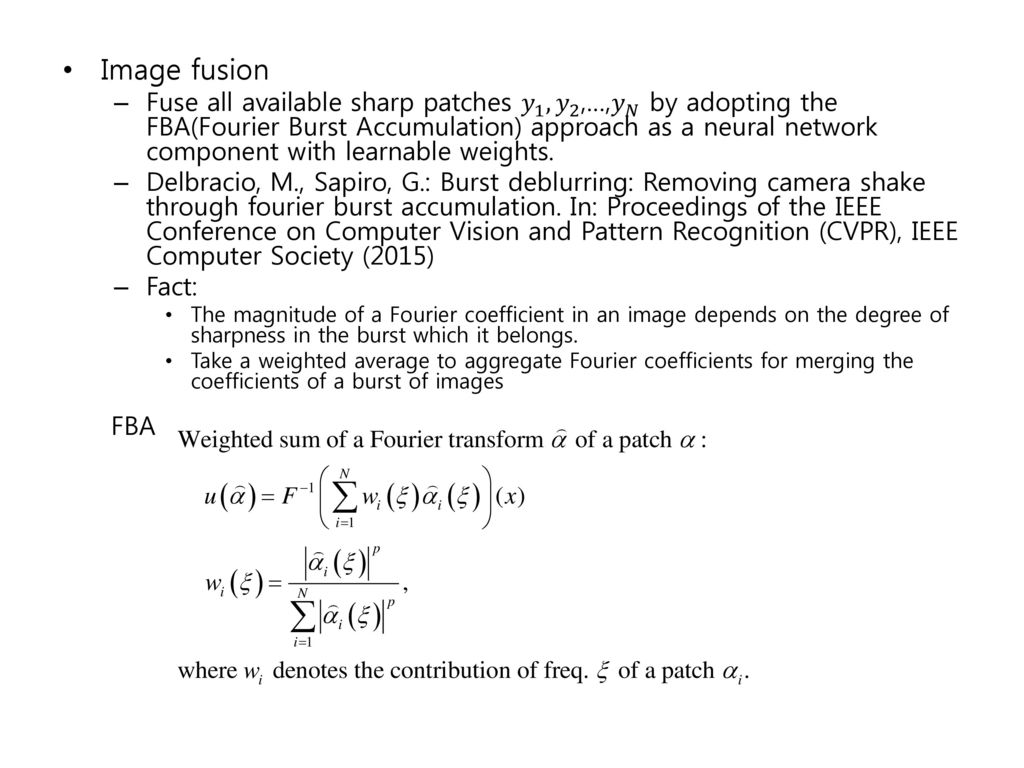 A Neural Approach To Blind Motion Deblurring Ppt Download