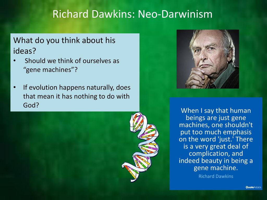Richard Dawkins: Neo-Darwinism