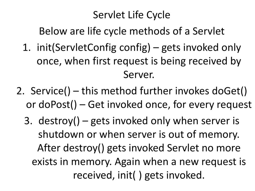 Java servlets ppt download