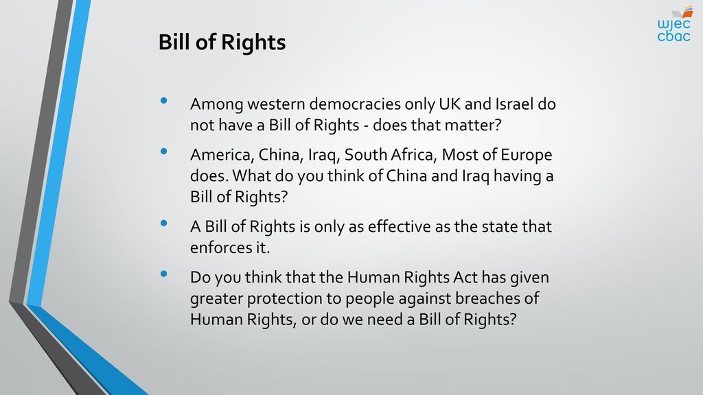 The rules and theory of human rights law Bill of Rights - ppt download