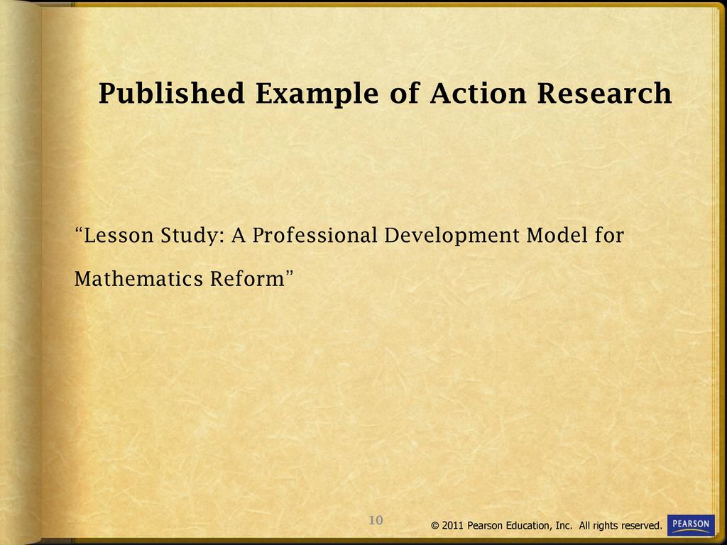 Published Example of Action Research