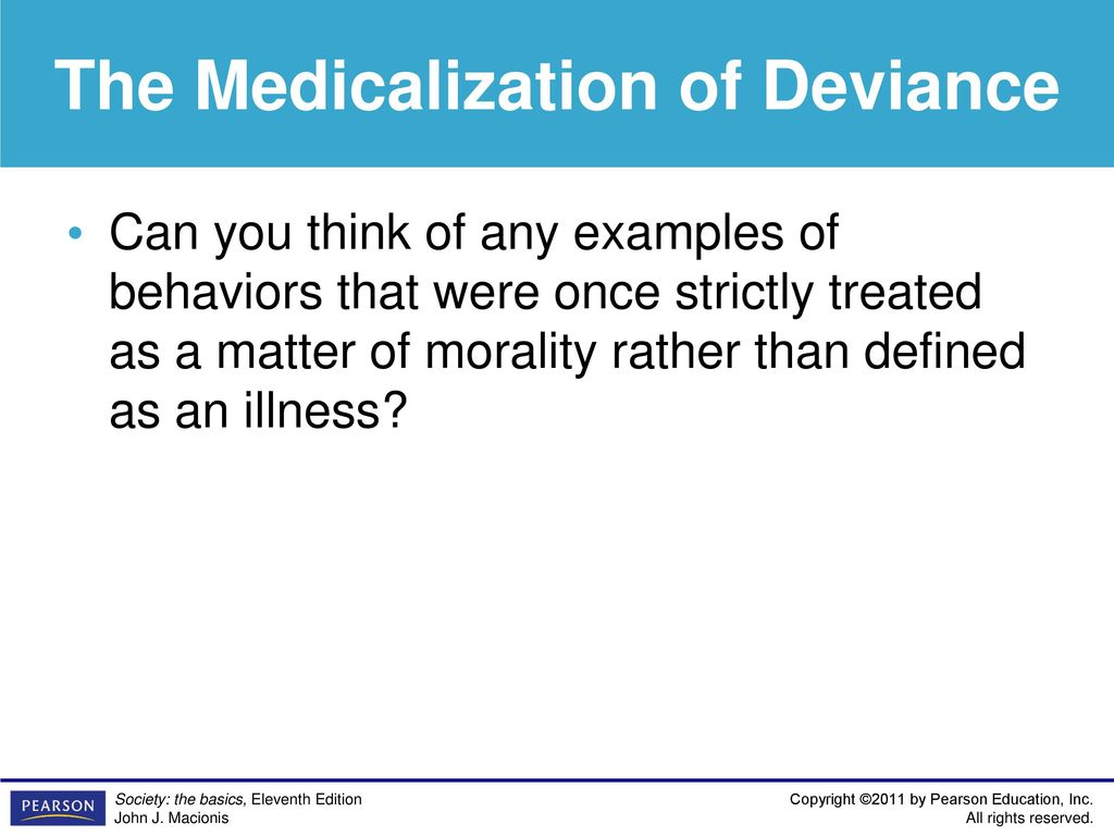medicalization of deviance examples