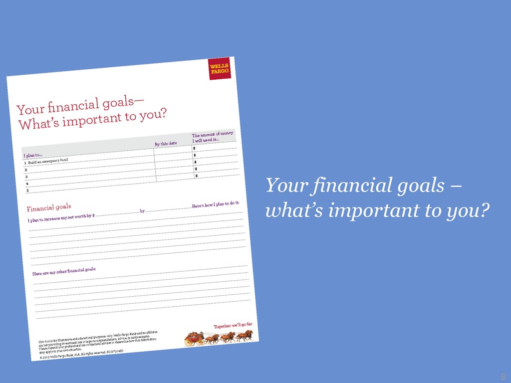 Your financial goals – what’s important to you