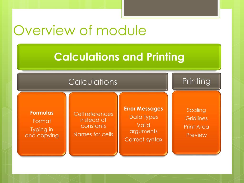 Module 4.2: Calculations. - ppt download