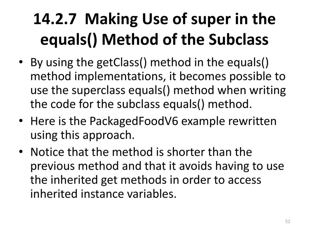 Java Unit 14 The Methods toString(), equals(), and clone() - ppt download