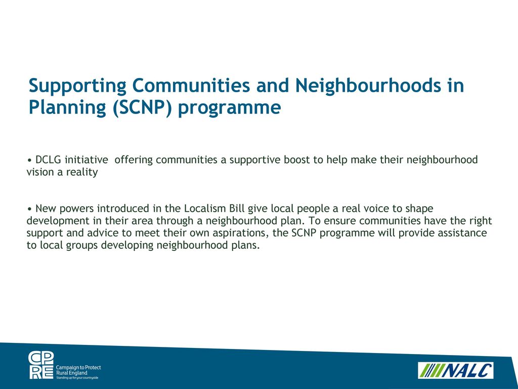 Supporting Communities and Neighbourhoods in Planning - ppt download