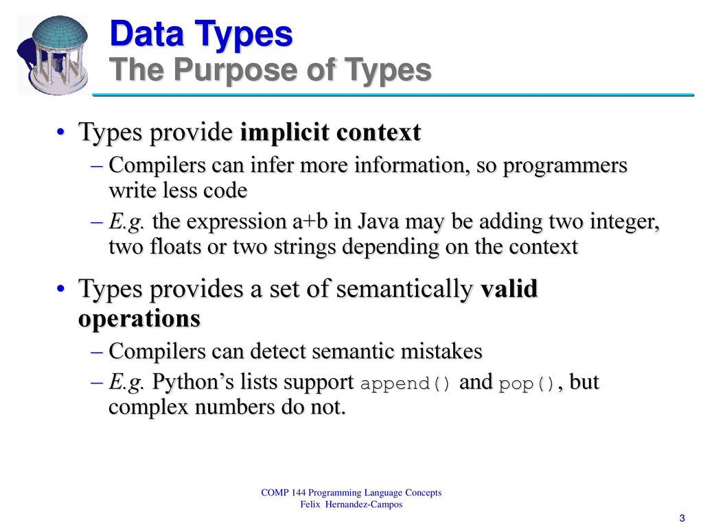 Lecture 16: Introduction to Data Types - ppt download