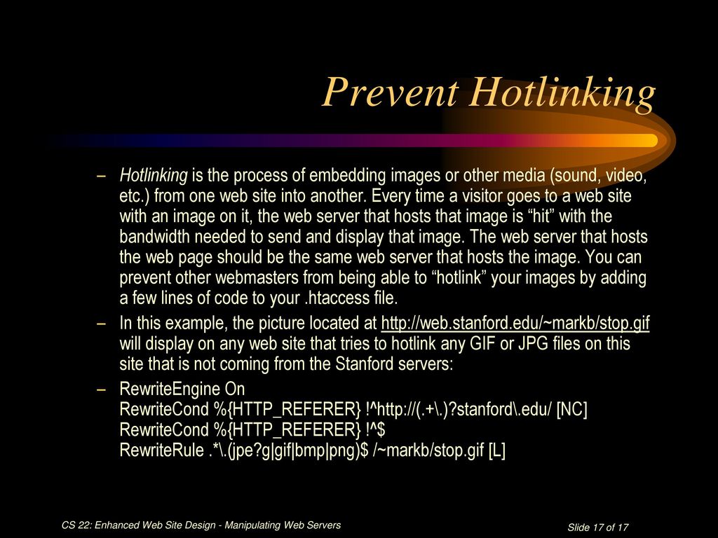 Enhanced web site design stanford university continuing studies cs ppt
