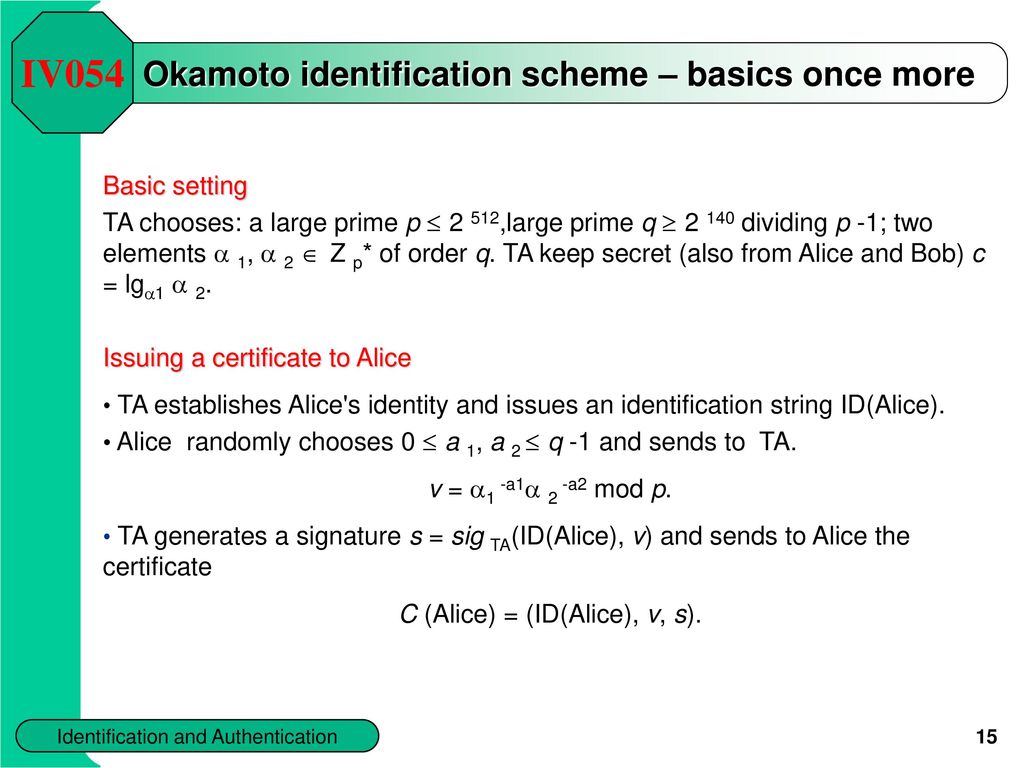 Identification And Authentication Ppt Download