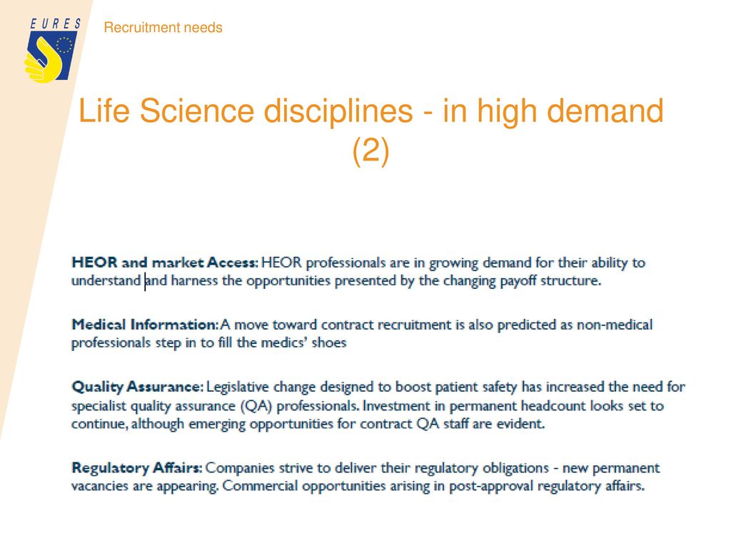 Life Science Specialists For The Oresund Region Ppt Download   Life Science Disciplines   In High Demand (2) 