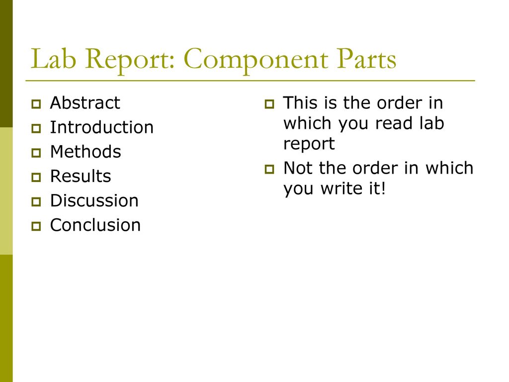 Writing Scientific Reports - ppt download