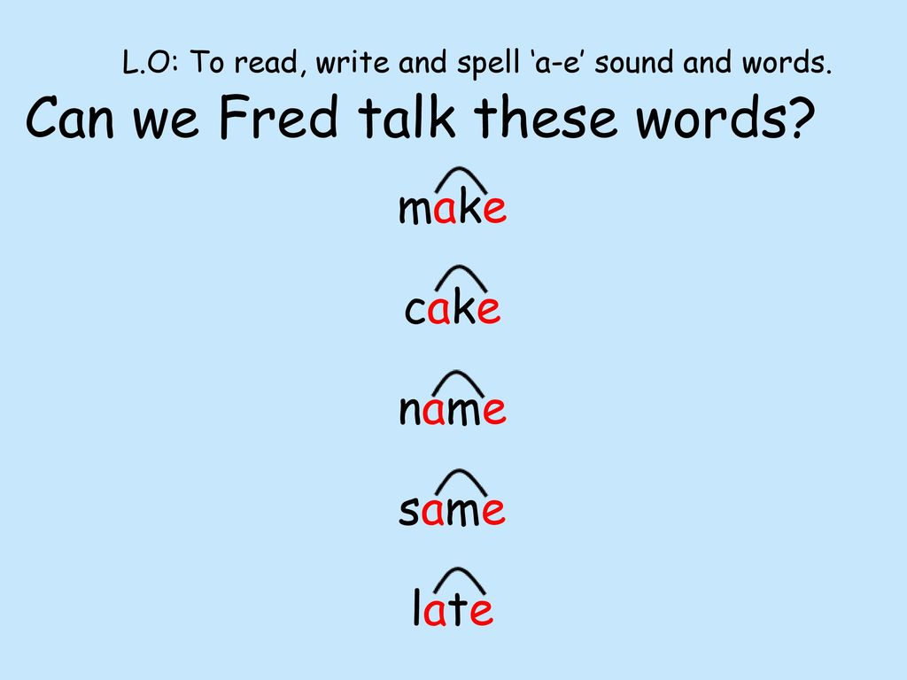 English Lesson 1 L O To Read Write And Spell A E Sound And Words Ppt Download