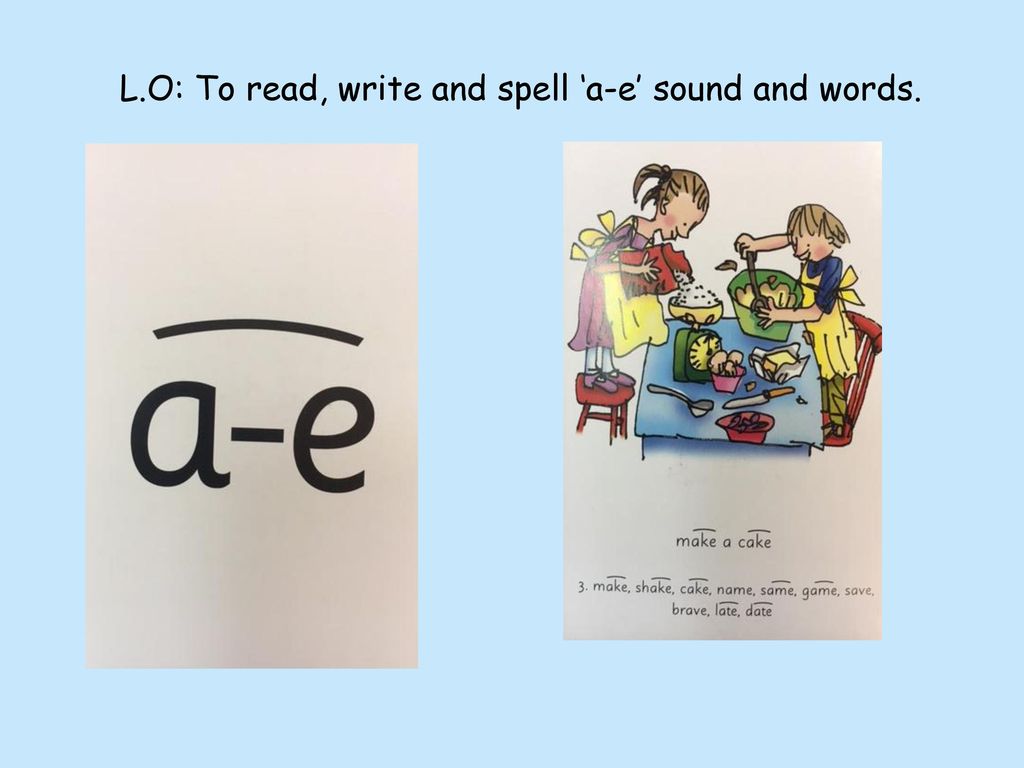 English Lesson 1 L O To Read Write And Spell A E Sound And Words Ppt Download