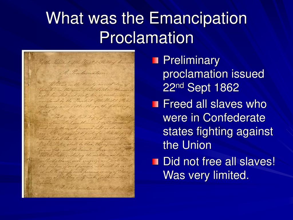 Lincoln and the Emancipation Proclamation - ppt download