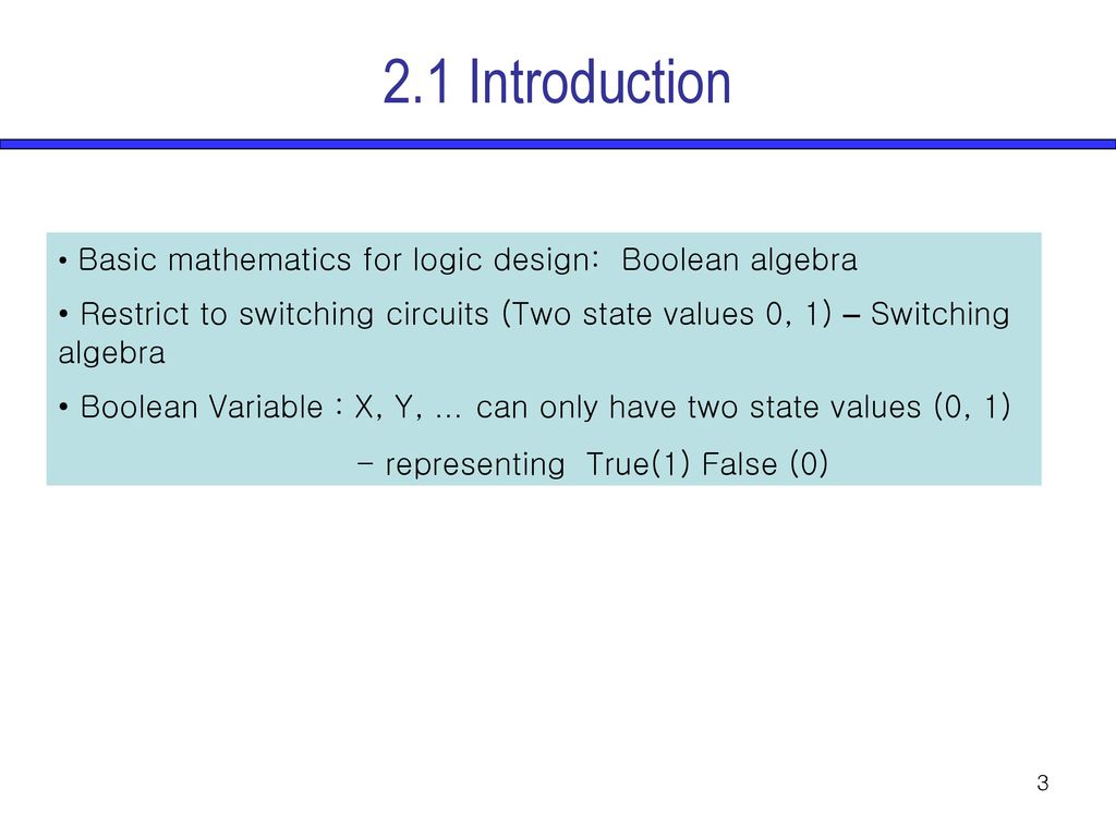 Chapter 2 boolean algebra ppt download