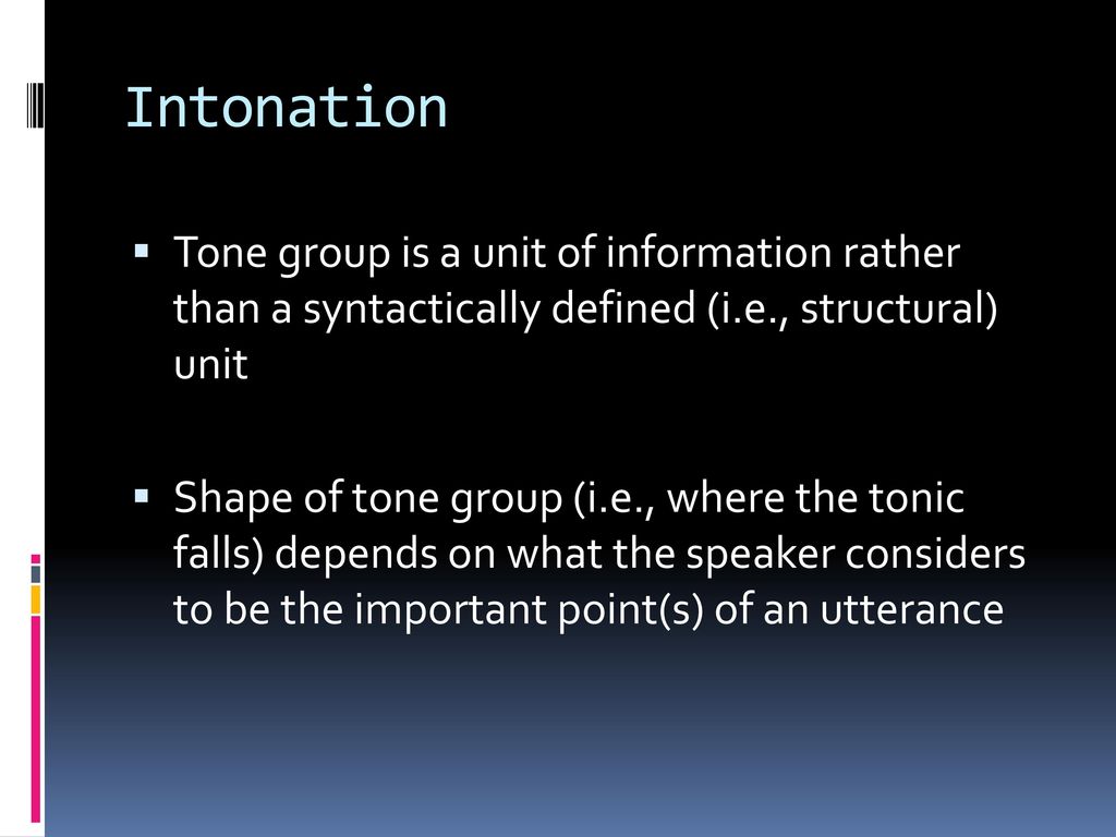 Sentence stress and intro to intonation - ppt download