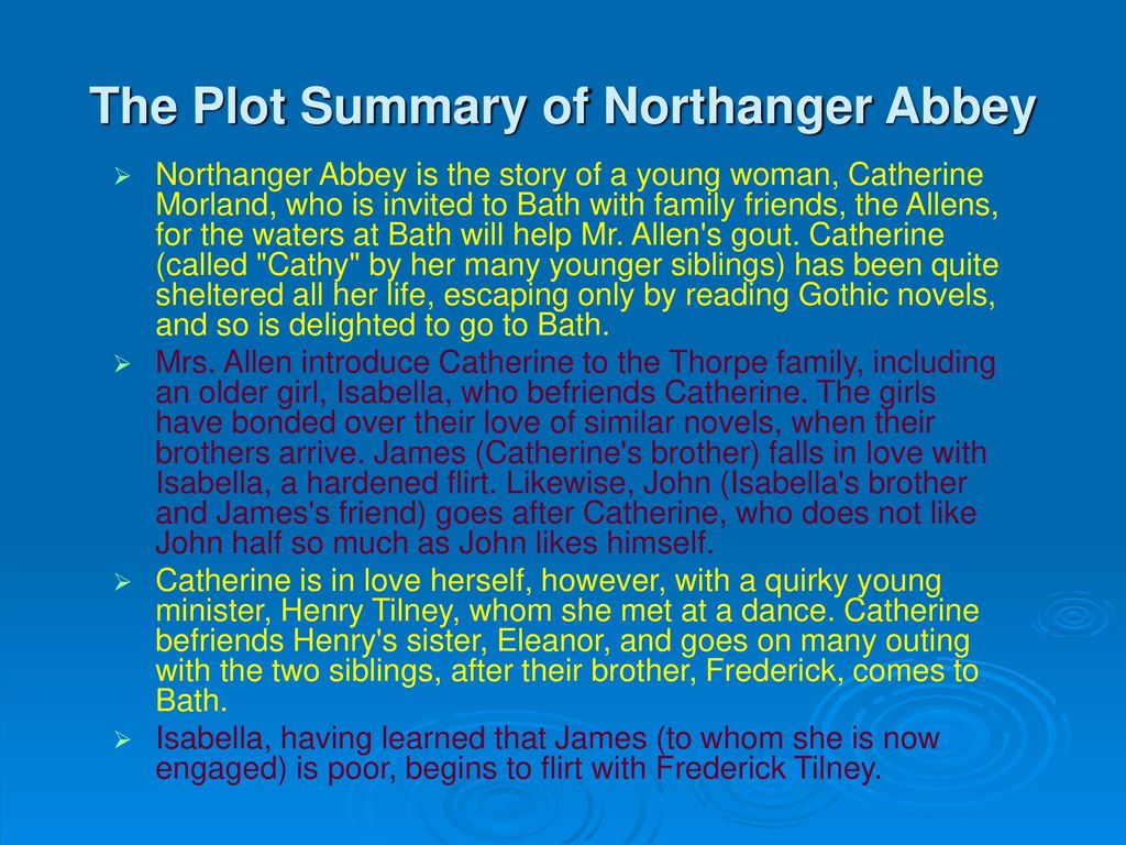 Jane Austen's Northanger Abbey - ppt download