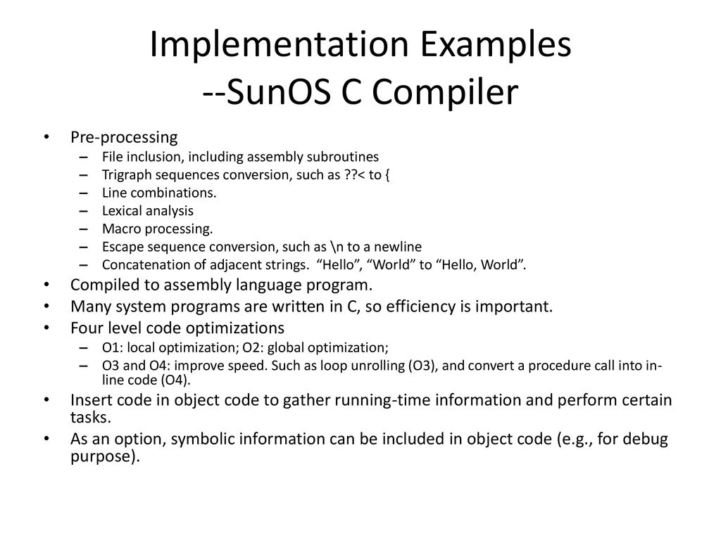 Compilers -- Basic functions - ppt download