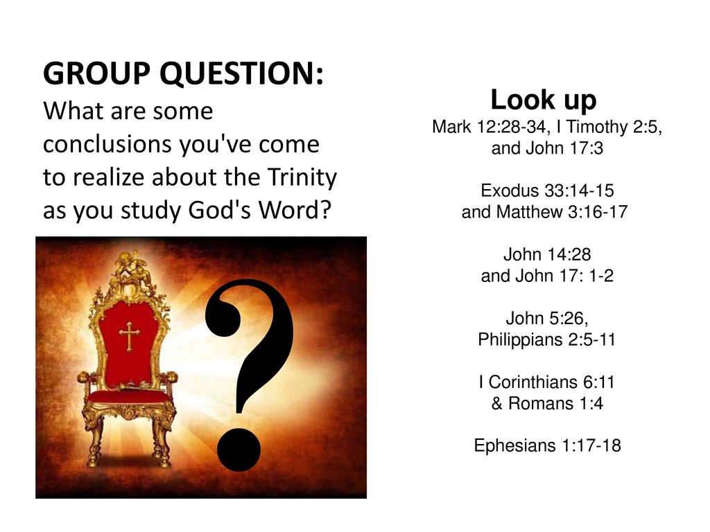Doctrine 3: 1+1+1=1 The Trinity - ppt download