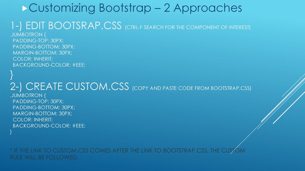 What is Bootstrap? Front-End Framework Mobile First - ppt download