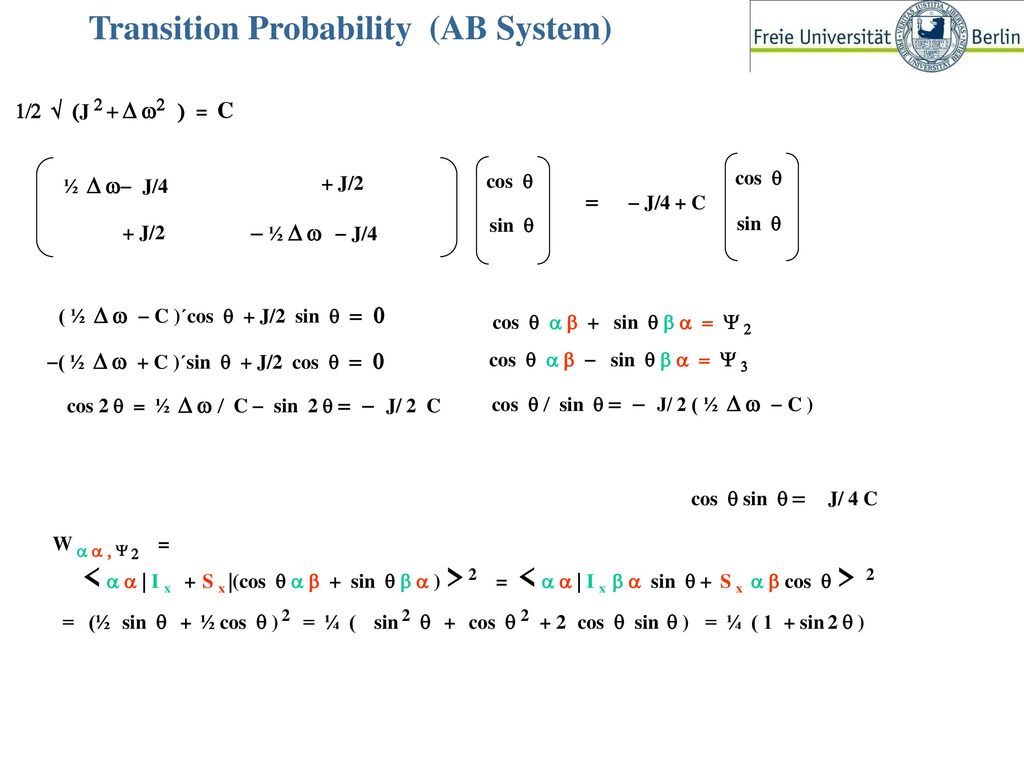 Spin Systems 1d Spectra Principles Quantum Mechanical Theory Ppt Download