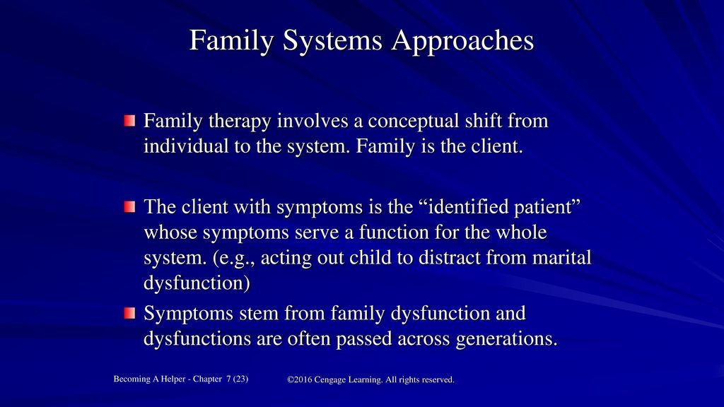 Family Systems Approaches