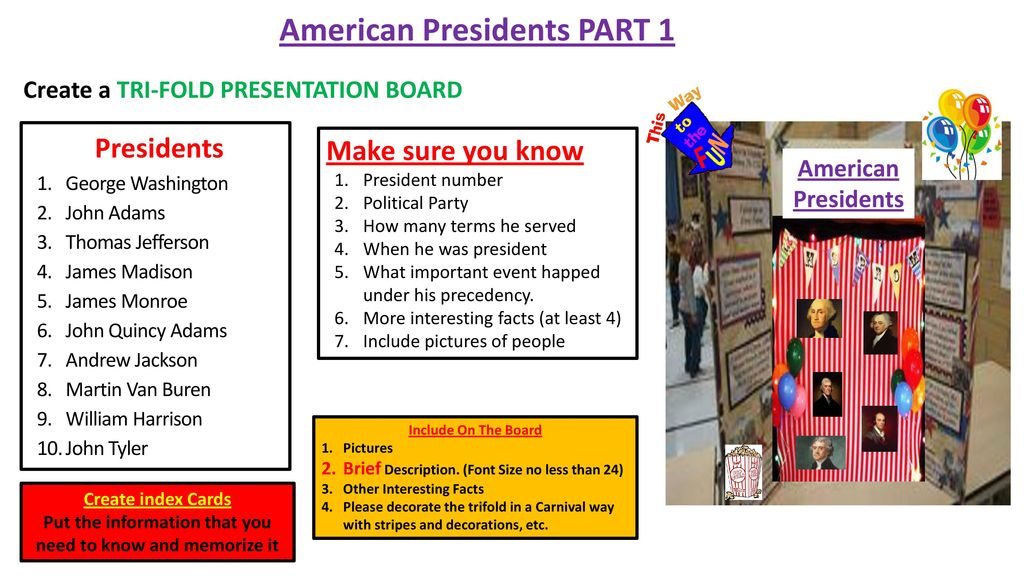 American Presidents Part 1 Ppt Download