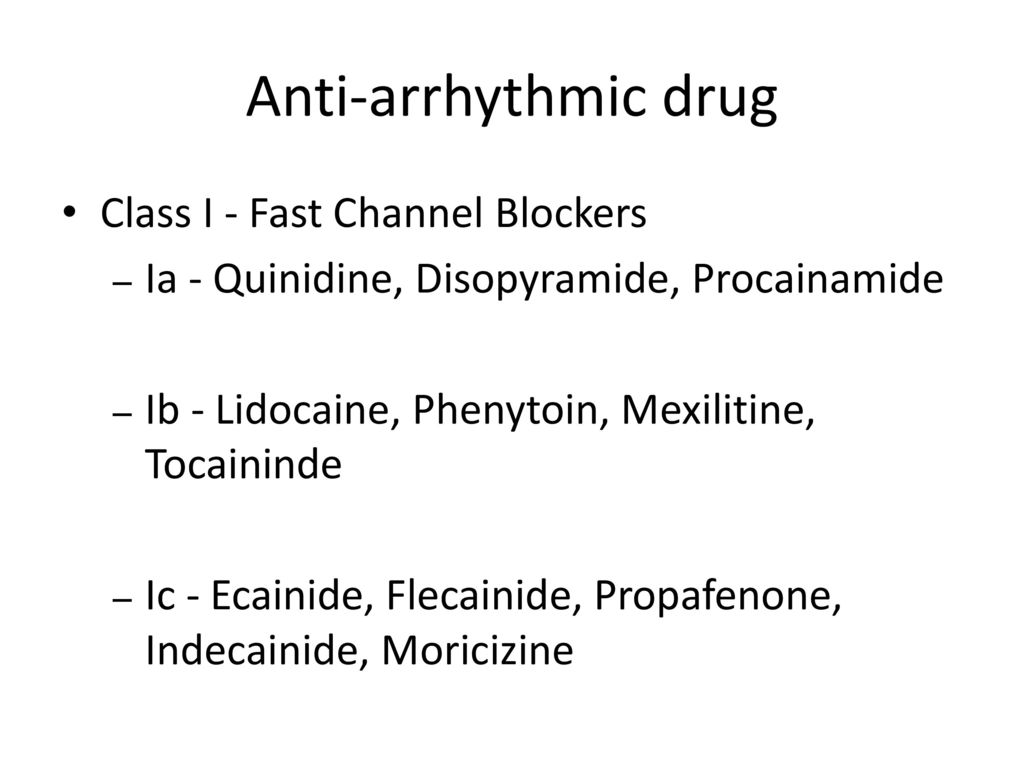 ANTI-ARRHYTHMIC DRUGS - ppt download