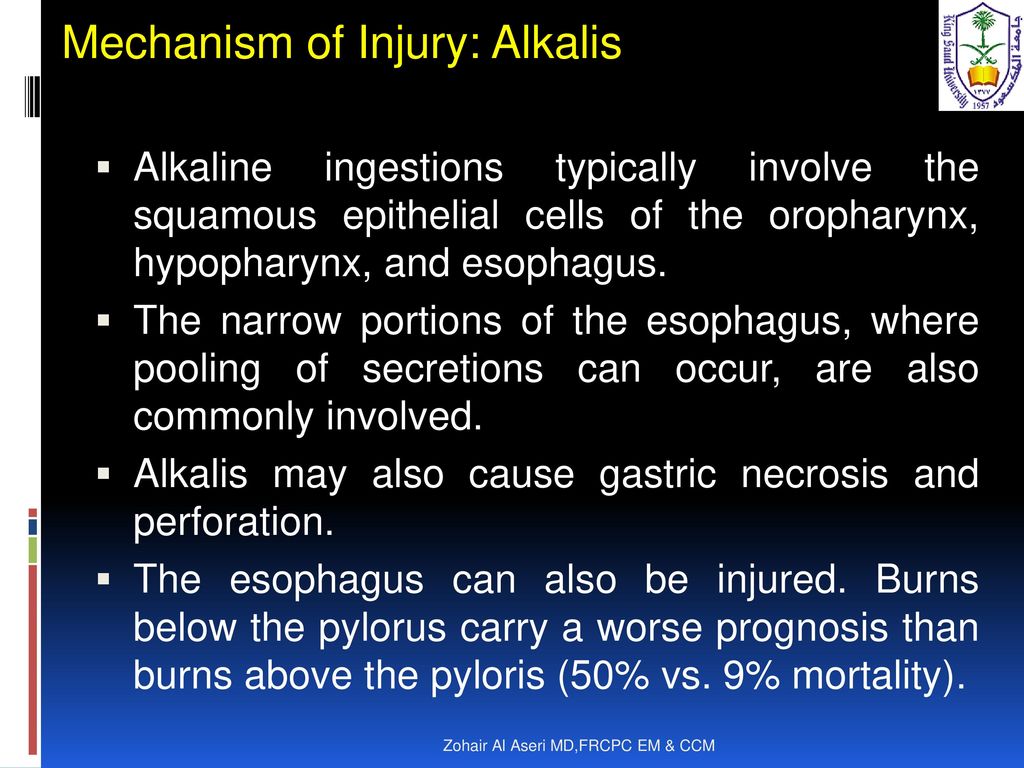 Caustics Zohair Al Aseri MD,FRCPC EM & CCM. - ppt download