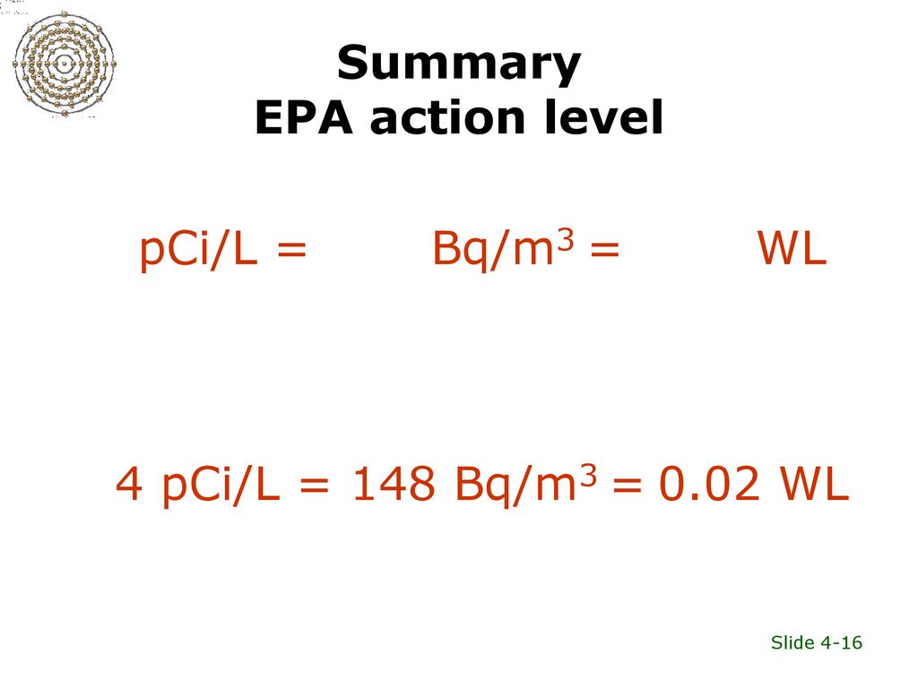 What are the units for measuring radon? - ppt download