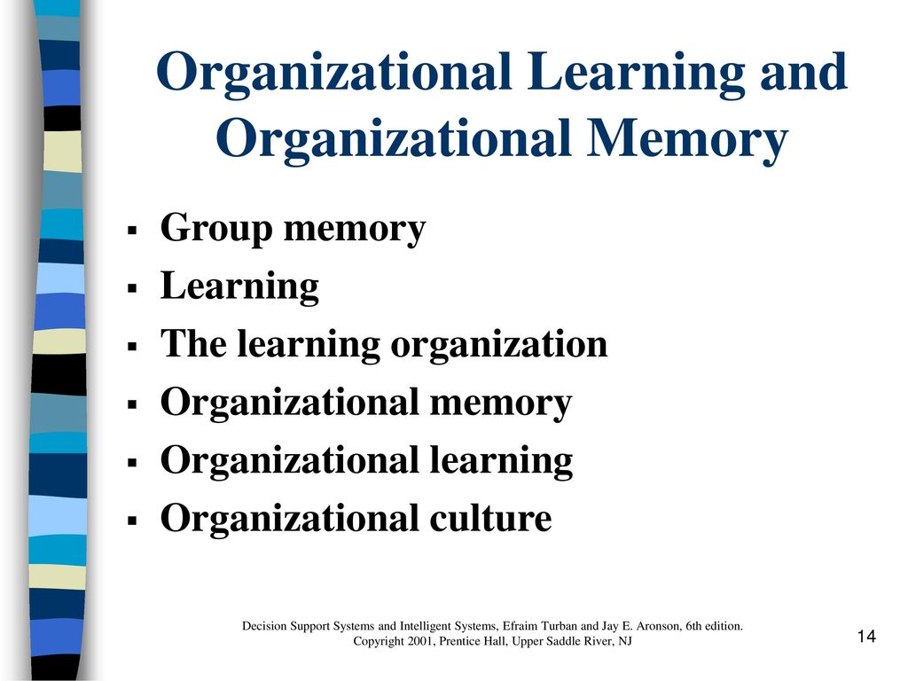 Organizational Learning and Organizational Memory