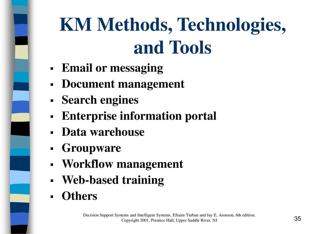 KM Methods, Technologies, and Tools