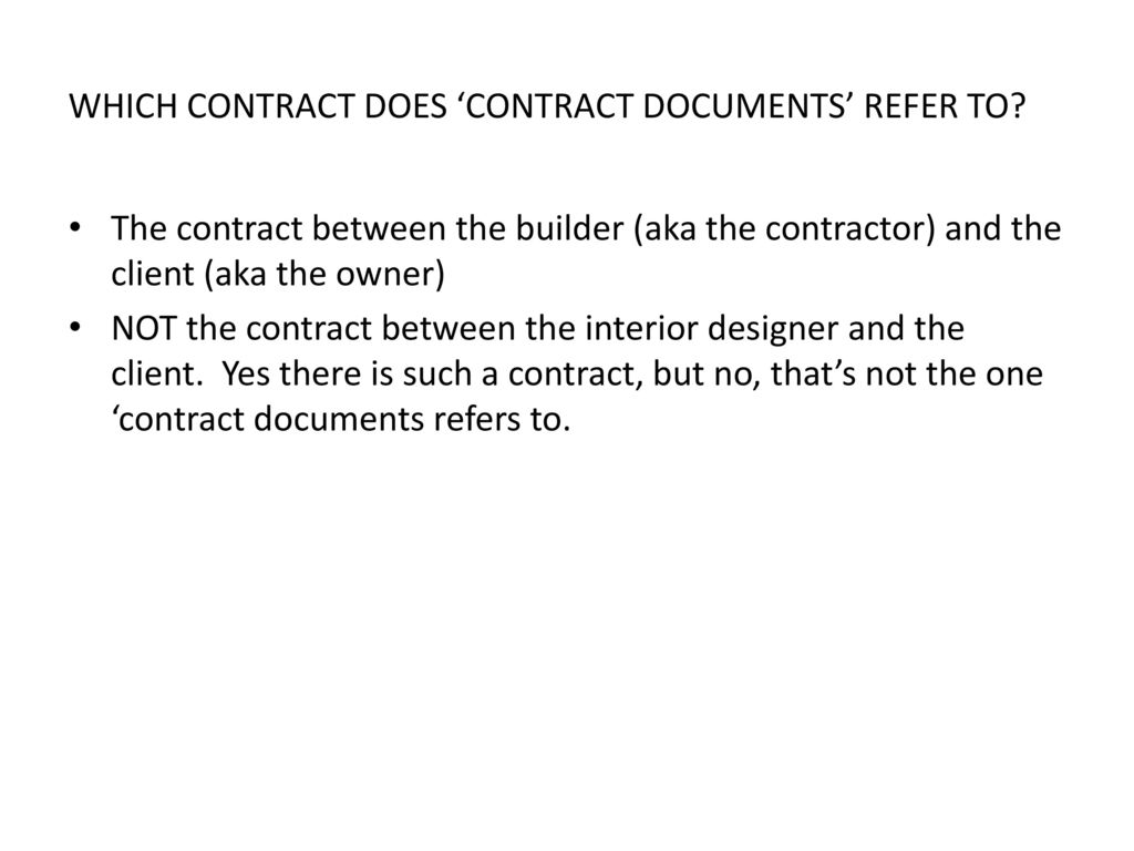 Contract Documents Ppt Download