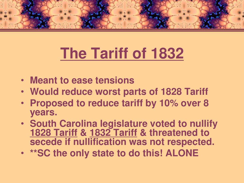 tariff of 1832