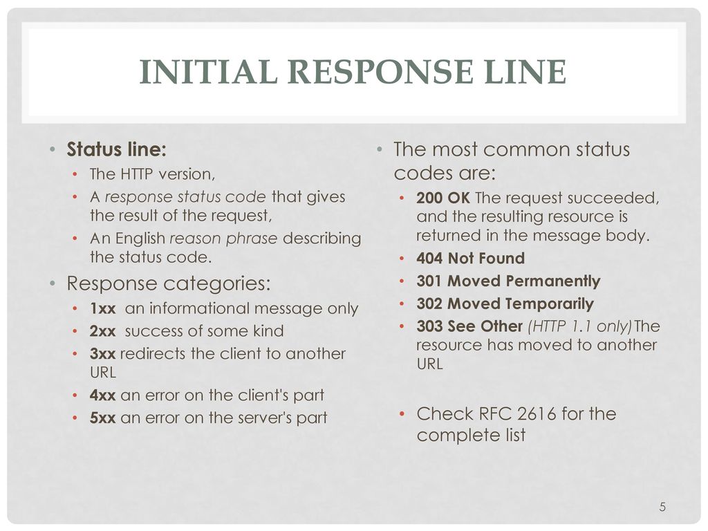 Http protocol specification ppt download