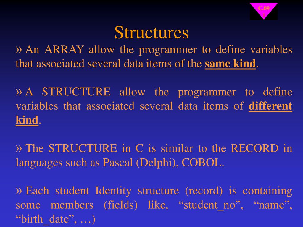 User defined data types structures in c ppt download