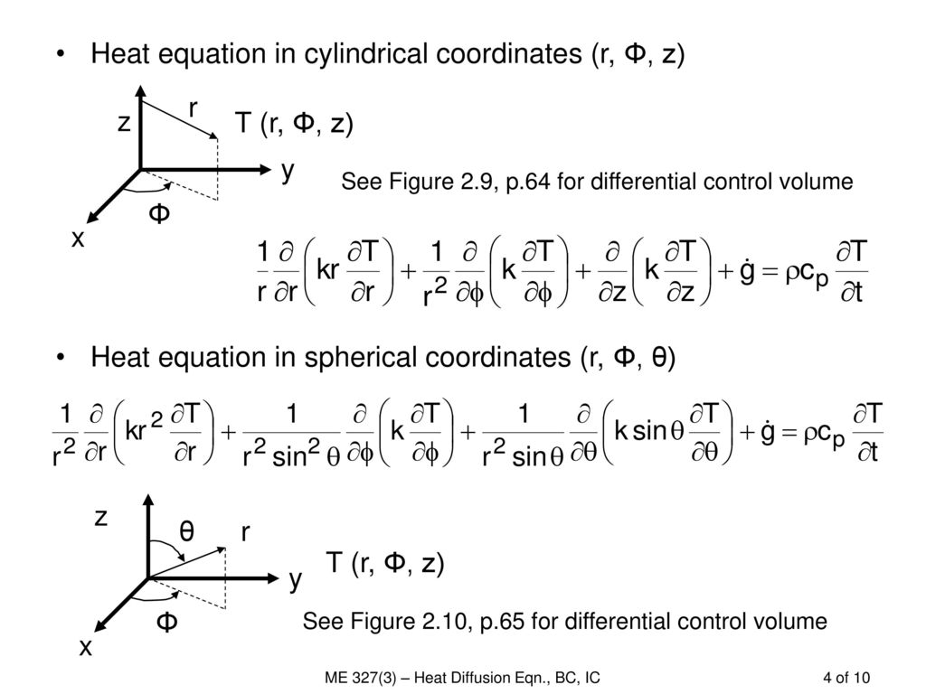 Heat Diffusion Equation, Boundary Conditions and Initial Conditions - ppt  download