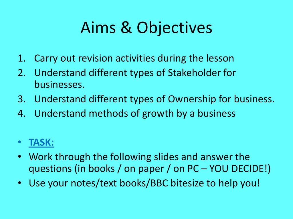 Unit 1 Revision Ownership Stakeholders Ppt Download