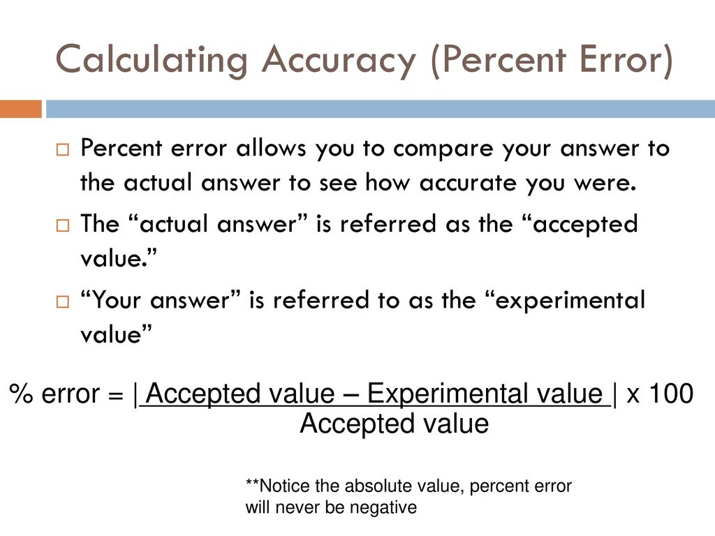 Lesson 2 – Sci. Notation, Accuracy, and Significant Figures - ppt download