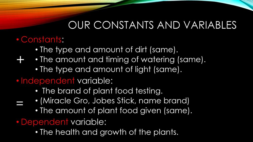 Dependent and Independent variables explained - ppt download