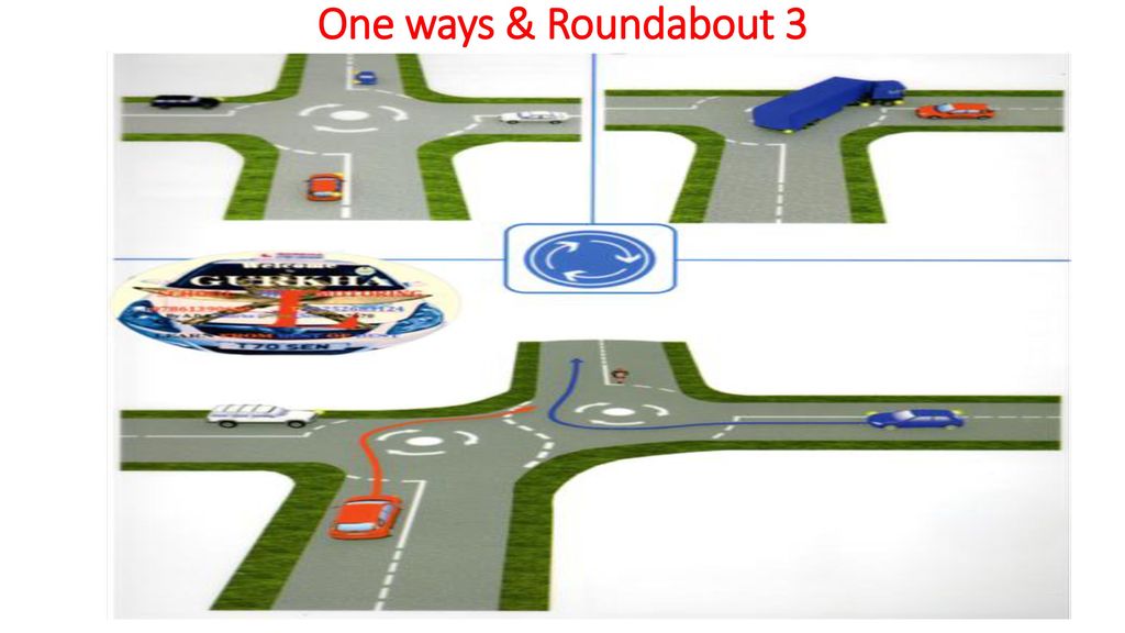 One ways & Roundabout 3