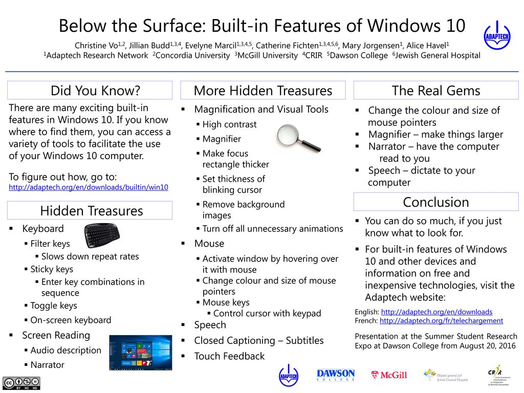 Below The Surface: Built-in Features Of Windows Ppt Download