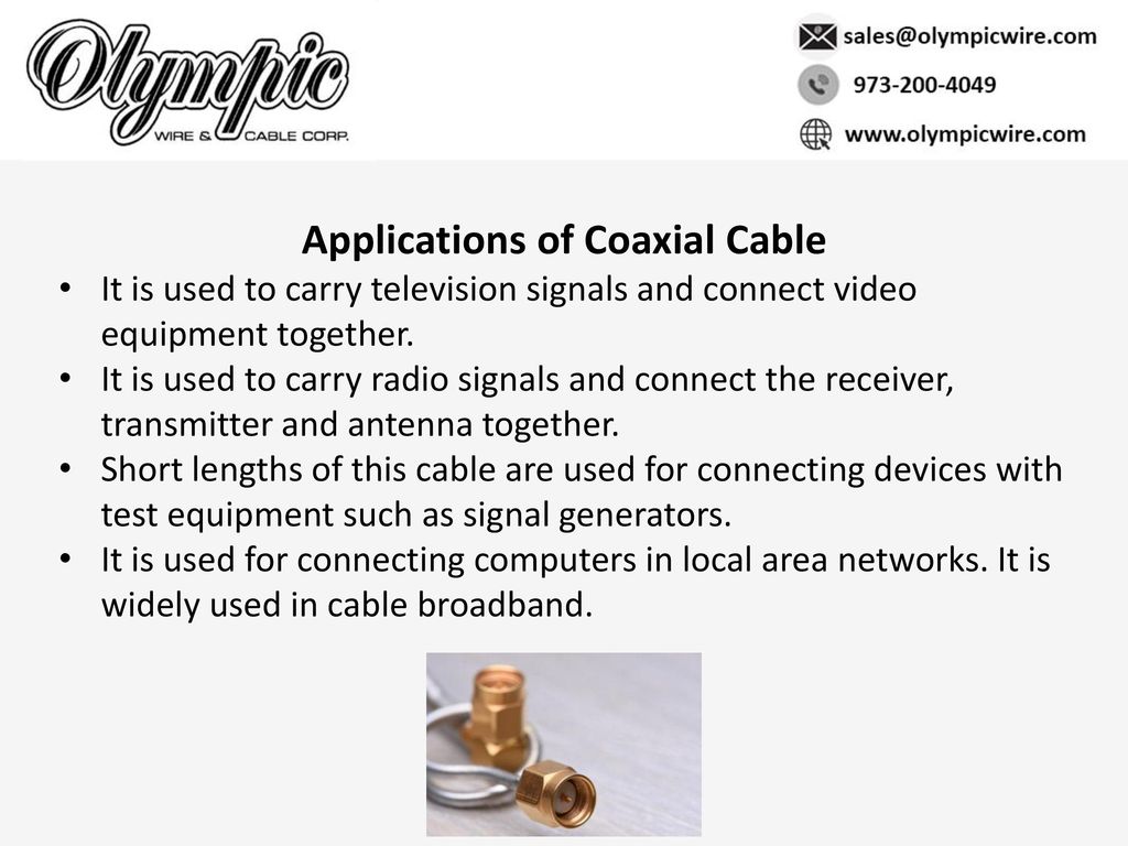 COAXIAL CABLE. - ppt download